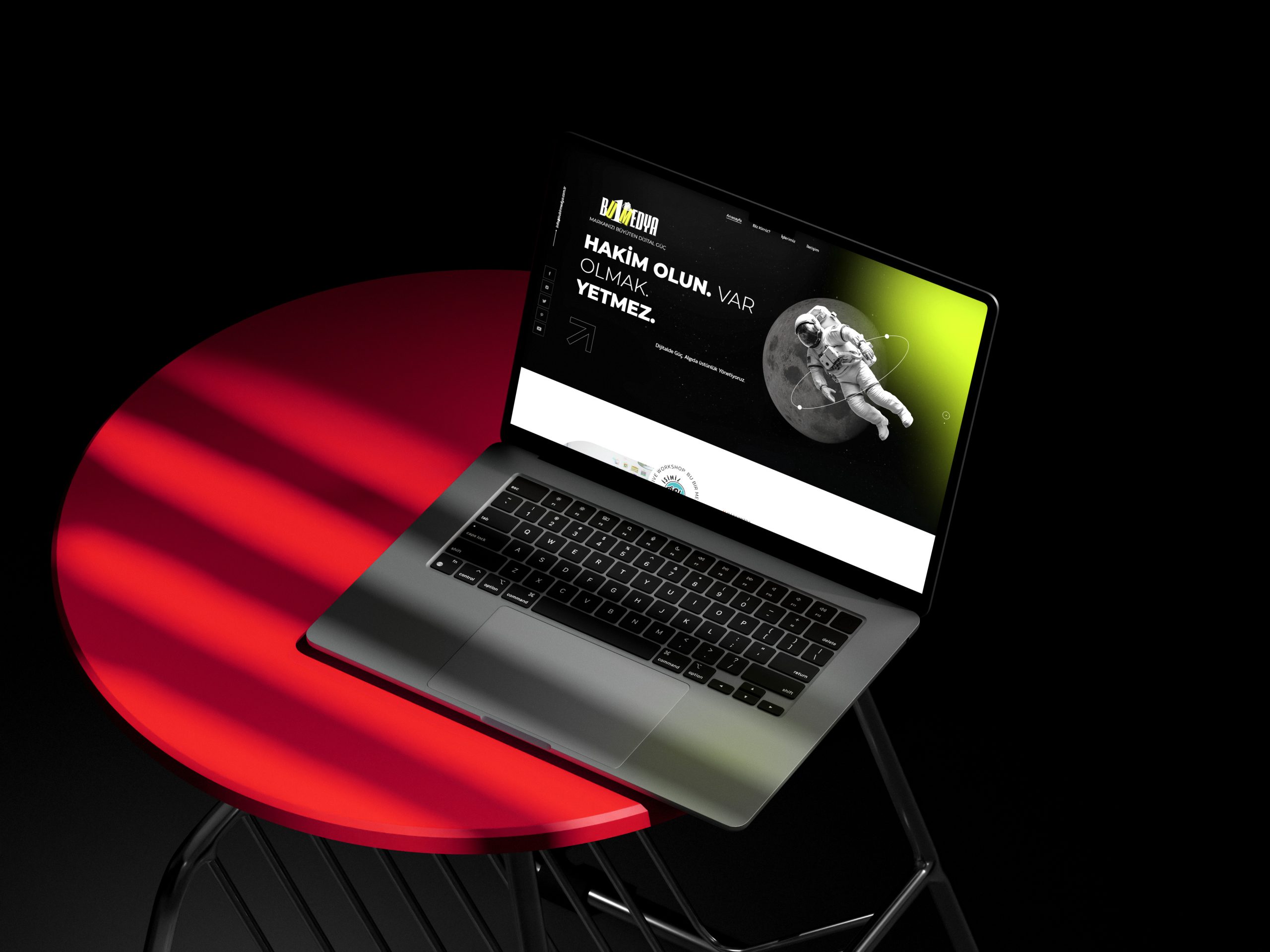 Bubirmedya olarak modern, hızlı ve kullanıcı odaklı web siteleri tasarlıyoruz. Güçlü altyapı ve etkileyici tasarımla markanızı dijitalde profesyonel şekilde konumlandırıyoruz. Sadece bir site değil, sonuç üreten bir deneyim sunuyoruz.
